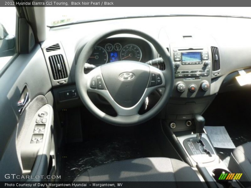 Black Noir Pearl / Black 2012 Hyundai Elantra GLS Touring