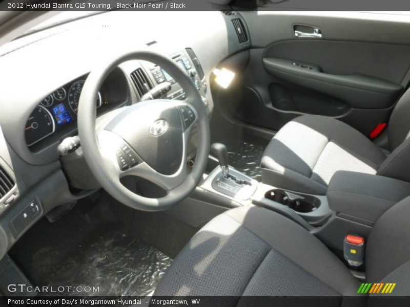 Black Noir Pearl / Black 2012 Hyundai Elantra GLS Touring