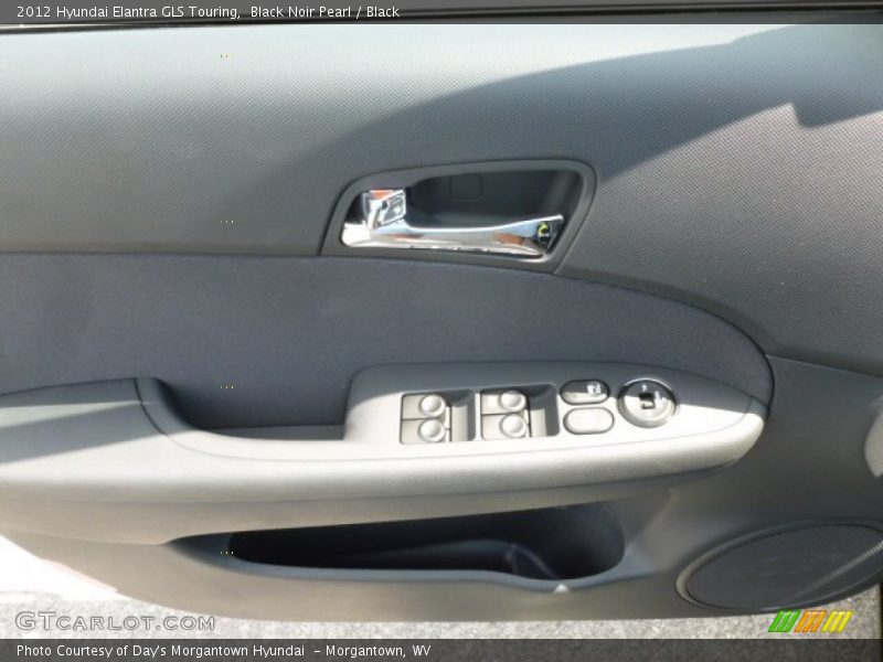 Black Noir Pearl / Black 2012 Hyundai Elantra GLS Touring