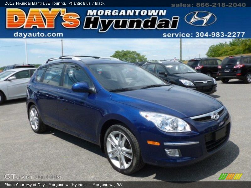 Atlantic Blue / Black 2012 Hyundai Elantra SE Touring