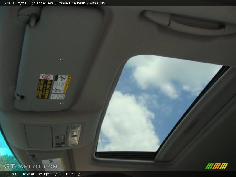 Sunroof of 2008 Highlander 4WD