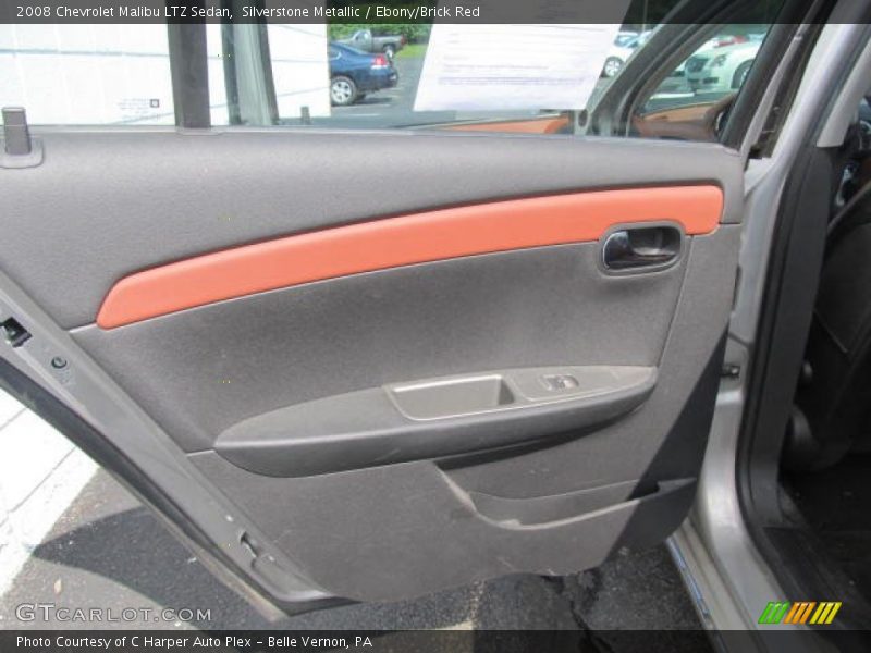 Silverstone Metallic / Ebony/Brick Red 2008 Chevrolet Malibu LTZ Sedan