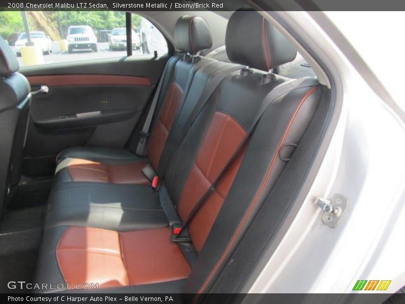 Silverstone Metallic / Ebony/Brick Red 2008 Chevrolet Malibu LTZ Sedan