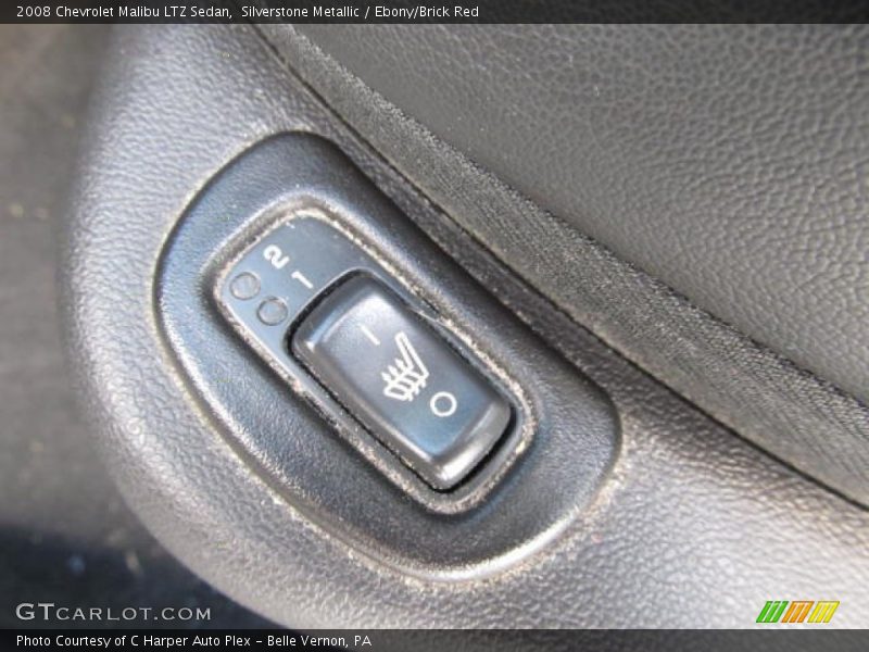 Silverstone Metallic / Ebony/Brick Red 2008 Chevrolet Malibu LTZ Sedan