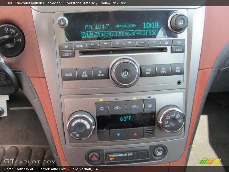 Silverstone Metallic / Ebony/Brick Red 2008 Chevrolet Malibu LTZ Sedan