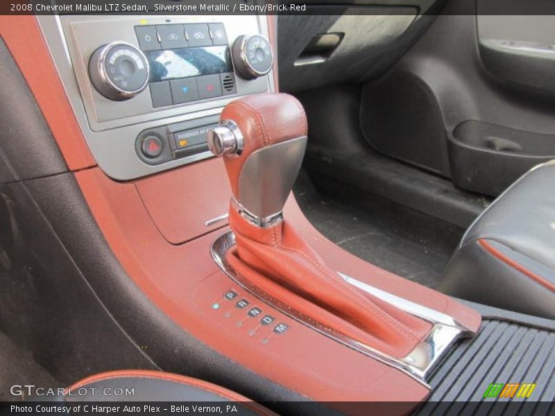 Silverstone Metallic / Ebony/Brick Red 2008 Chevrolet Malibu LTZ Sedan