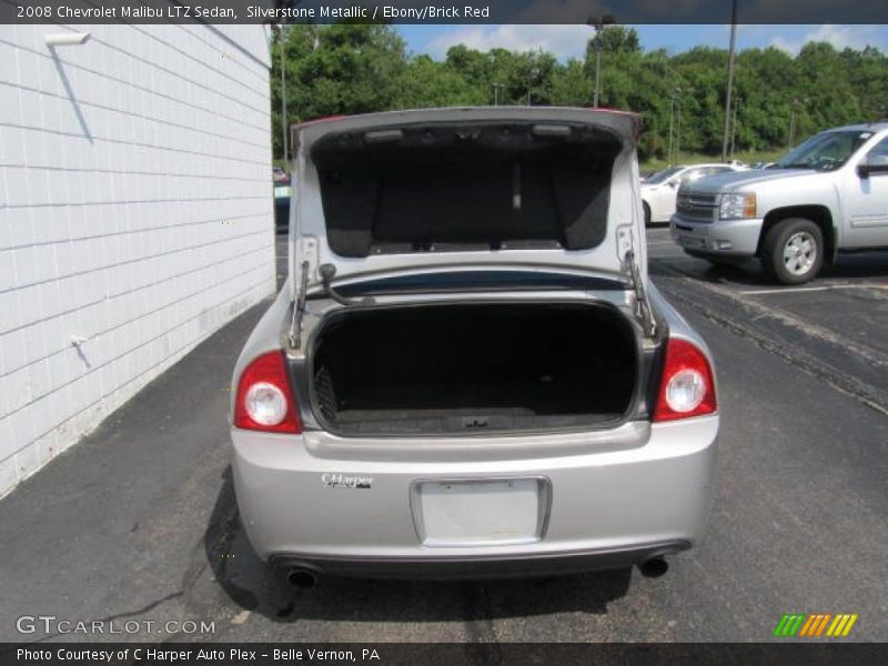 Silverstone Metallic / Ebony/Brick Red 2008 Chevrolet Malibu LTZ Sedan