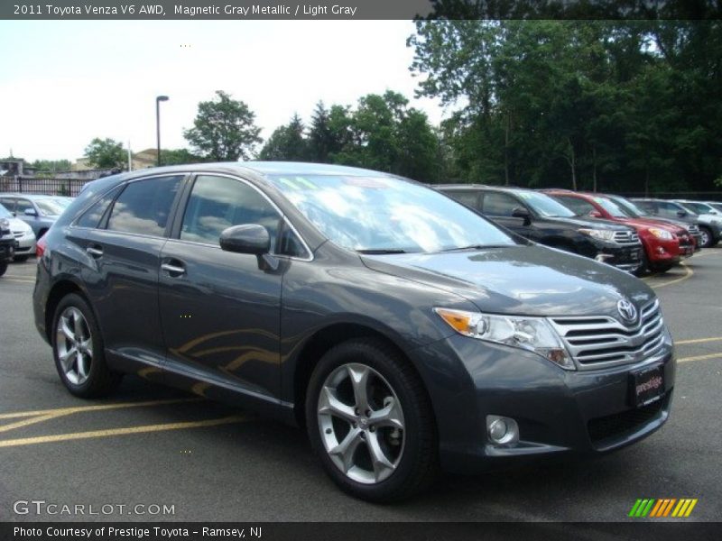 Magnetic Gray Metallic / Light Gray 2011 Toyota Venza V6 AWD