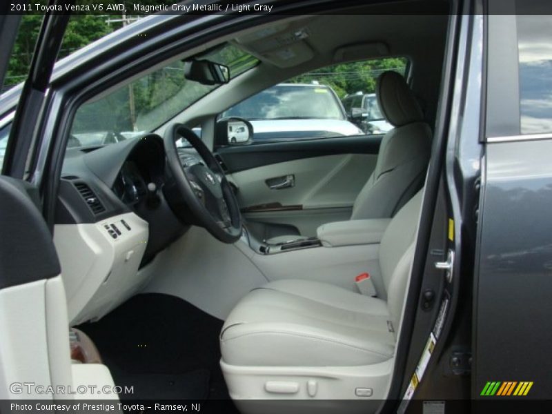 Magnetic Gray Metallic / Light Gray 2011 Toyota Venza V6 AWD