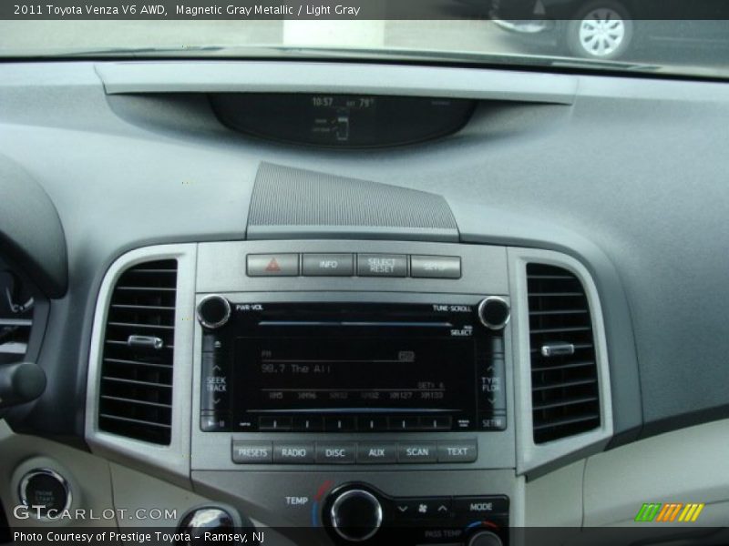 Magnetic Gray Metallic / Light Gray 2011 Toyota Venza V6 AWD
