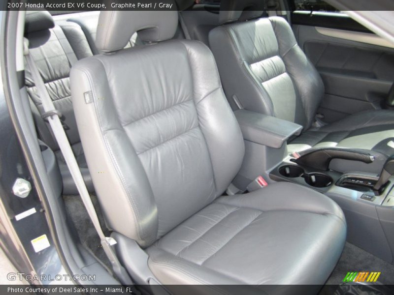 Graphite Pearl / Gray 2007 Honda Accord EX V6 Coupe