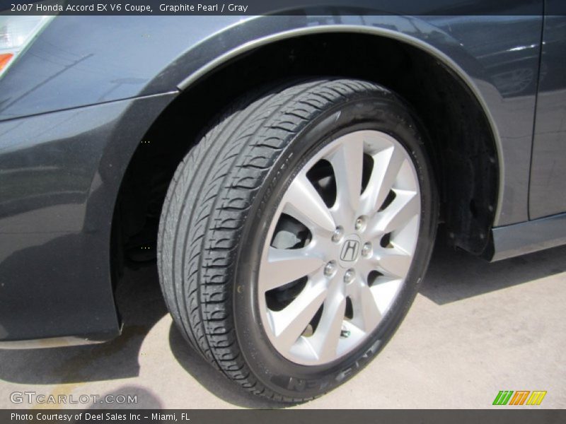 Graphite Pearl / Gray 2007 Honda Accord EX V6 Coupe