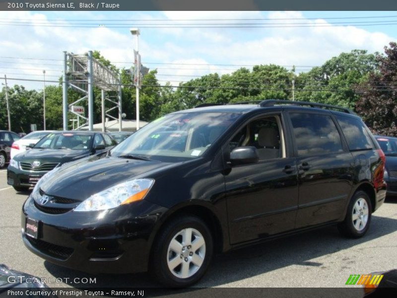 Black / Taupe 2010 Toyota Sienna LE