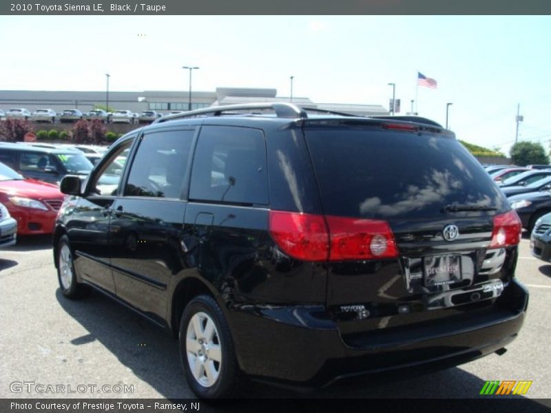 Black / Taupe 2010 Toyota Sienna LE