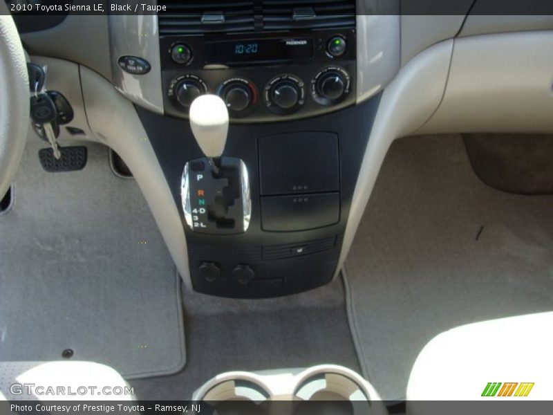Black / Taupe 2010 Toyota Sienna LE