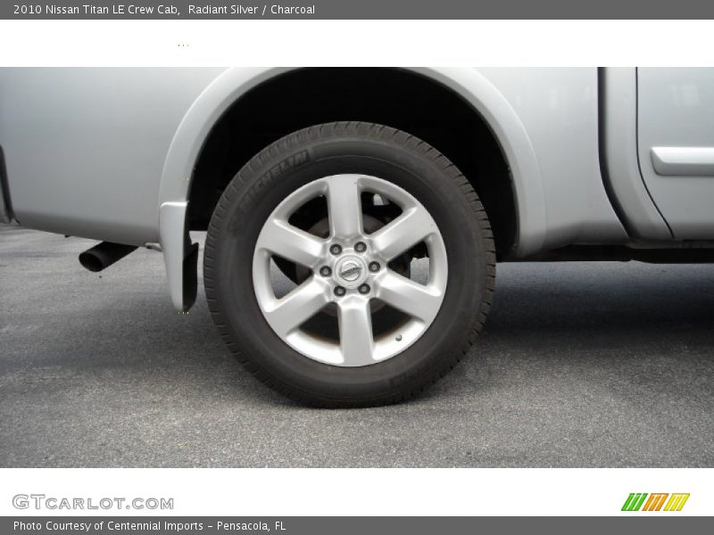 Radiant Silver / Charcoal 2010 Nissan Titan LE Crew Cab