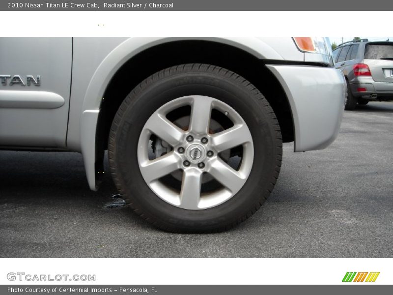 Radiant Silver / Charcoal 2010 Nissan Titan LE Crew Cab