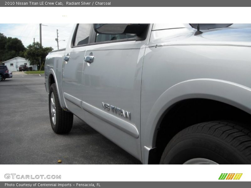 Radiant Silver / Charcoal 2010 Nissan Titan LE Crew Cab