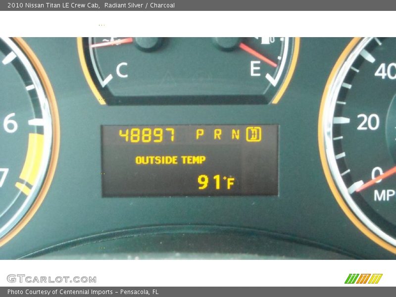 Radiant Silver / Charcoal 2010 Nissan Titan LE Crew Cab