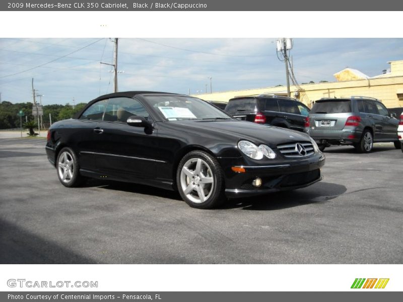 Black / Black/Cappuccino 2009 Mercedes-Benz CLK 350 Cabriolet