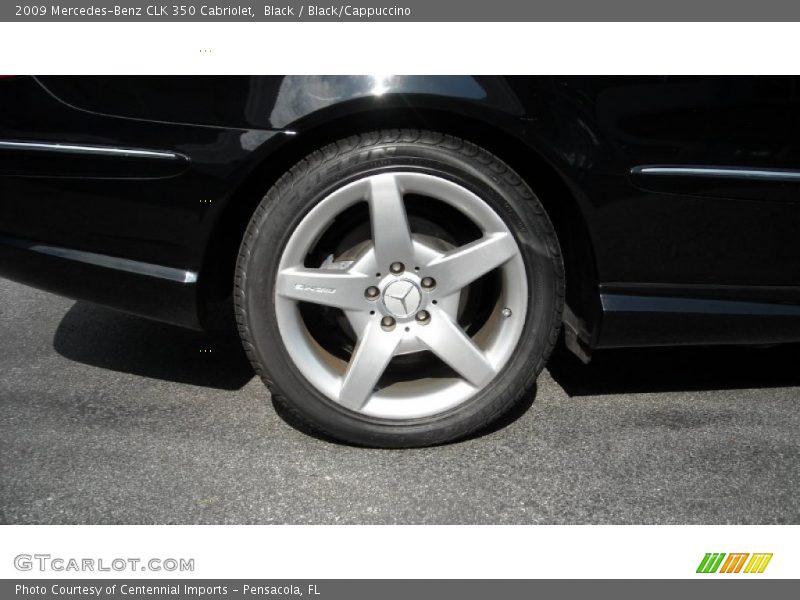 Black / Black/Cappuccino 2009 Mercedes-Benz CLK 350 Cabriolet