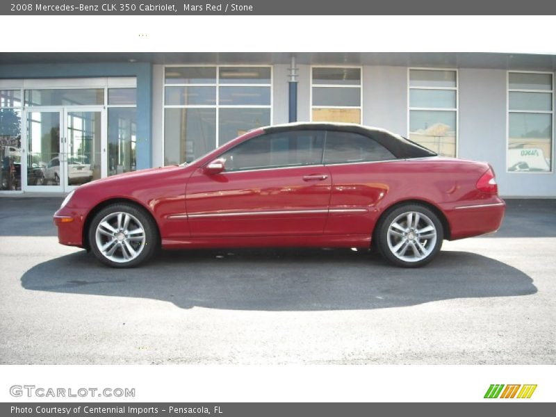 Mars Red / Stone 2008 Mercedes-Benz CLK 350 Cabriolet