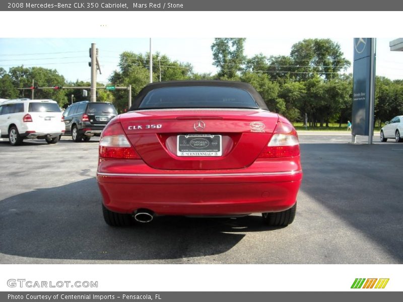 Mars Red / Stone 2008 Mercedes-Benz CLK 350 Cabriolet