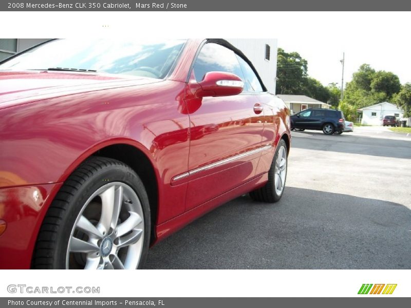 Mars Red / Stone 2008 Mercedes-Benz CLK 350 Cabriolet