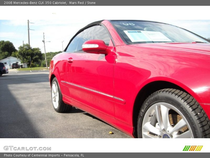 Mars Red / Stone 2008 Mercedes-Benz CLK 350 Cabriolet