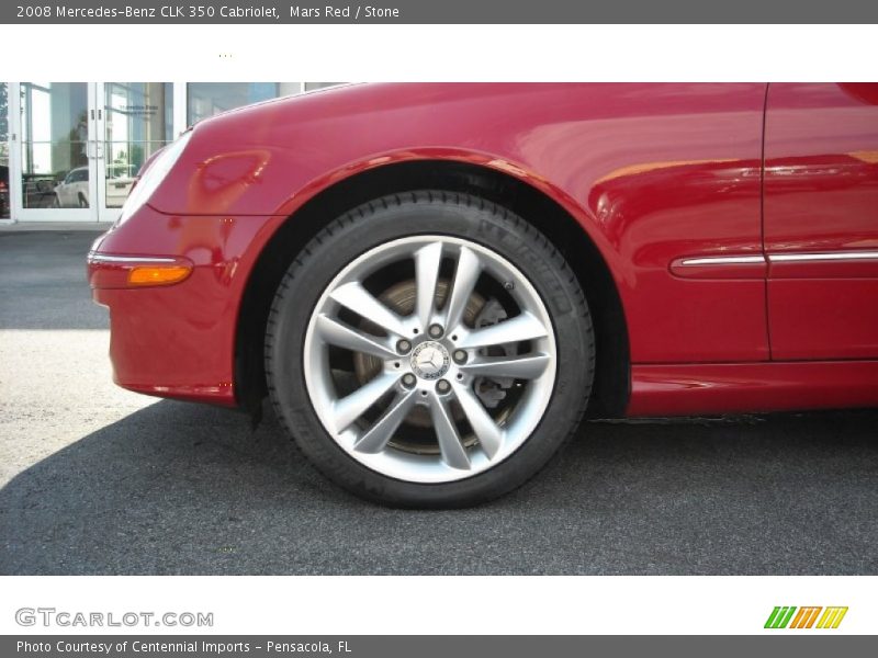 Mars Red / Stone 2008 Mercedes-Benz CLK 350 Cabriolet