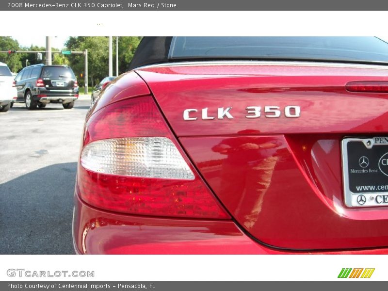 Mars Red / Stone 2008 Mercedes-Benz CLK 350 Cabriolet