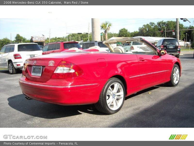 Mars Red / Stone 2008 Mercedes-Benz CLK 350 Cabriolet