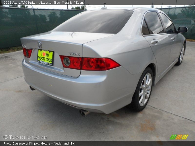 Alabaster Silver Metallic / Ebony 2008 Acura TSX Sedan