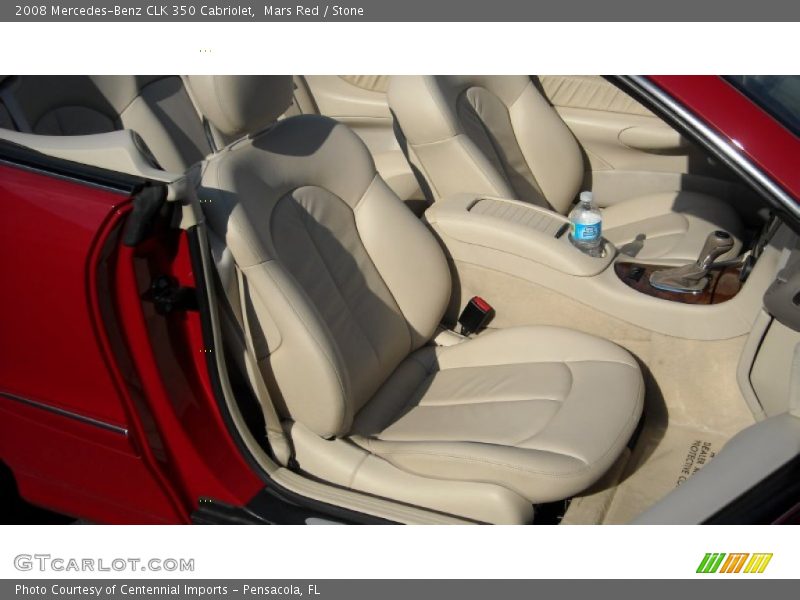 Mars Red / Stone 2008 Mercedes-Benz CLK 350 Cabriolet