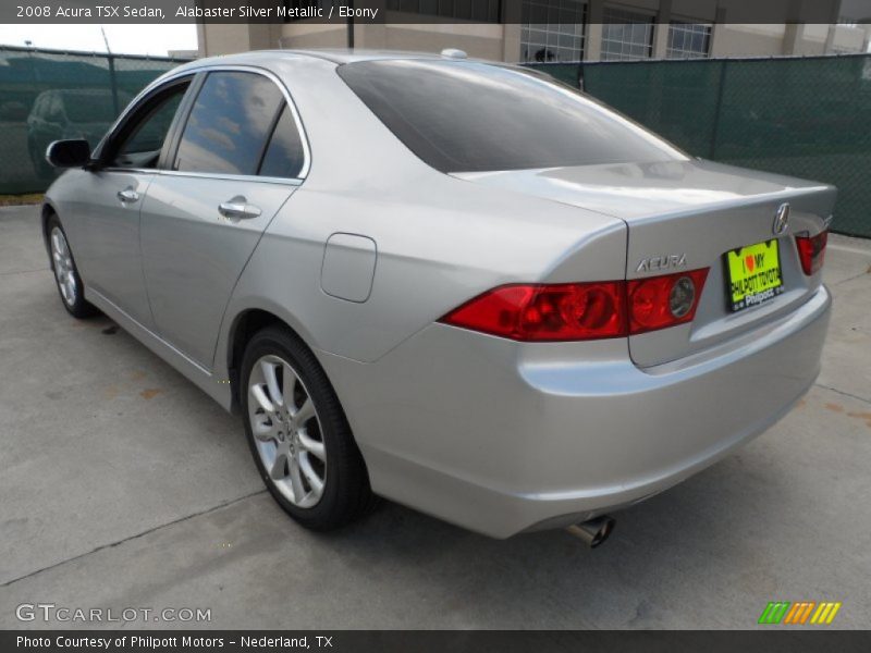 Alabaster Silver Metallic / Ebony 2008 Acura TSX Sedan