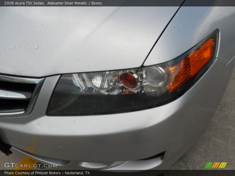 Alabaster Silver Metallic / Ebony 2008 Acura TSX Sedan