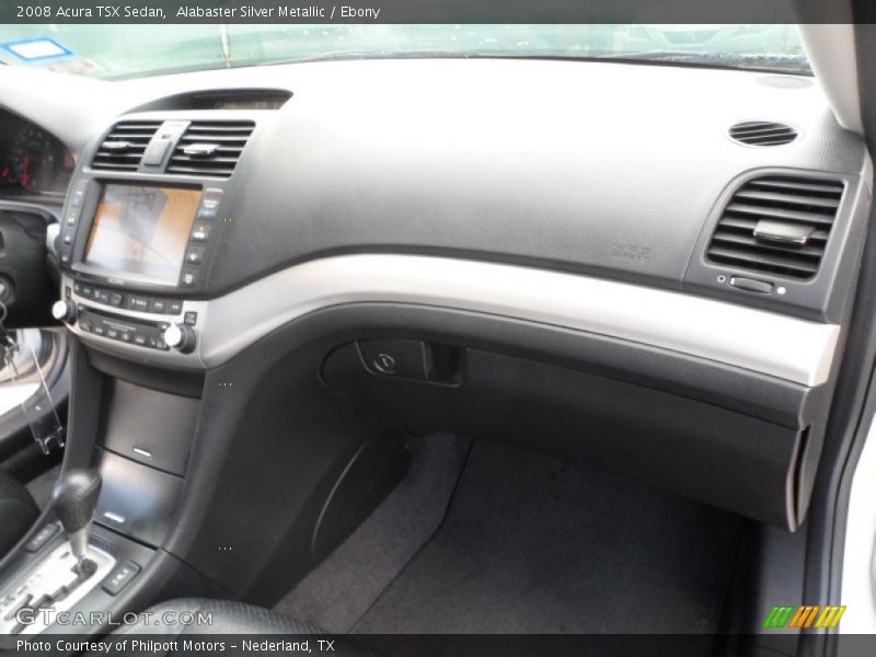 Alabaster Silver Metallic / Ebony 2008 Acura TSX Sedan