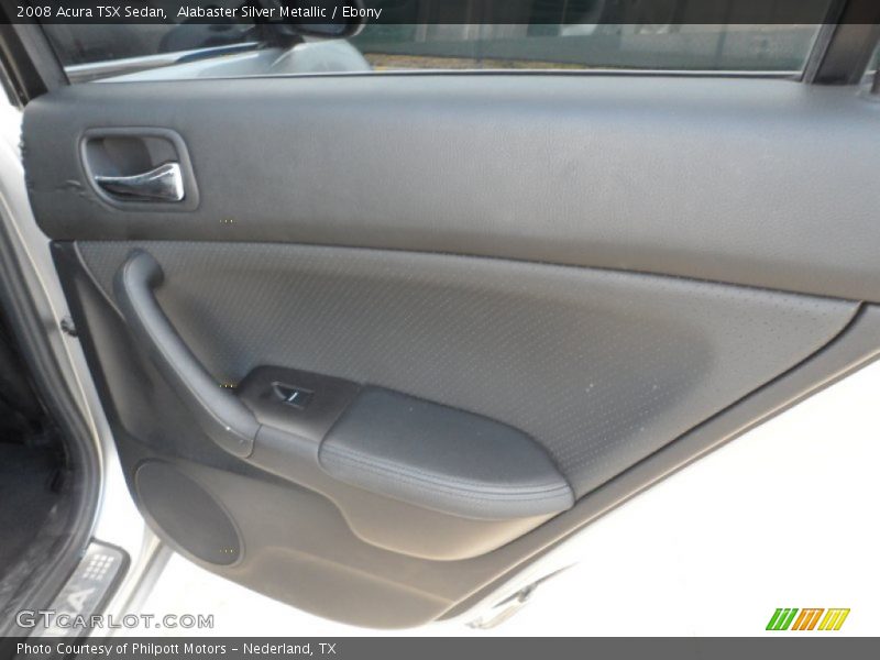 Alabaster Silver Metallic / Ebony 2008 Acura TSX Sedan