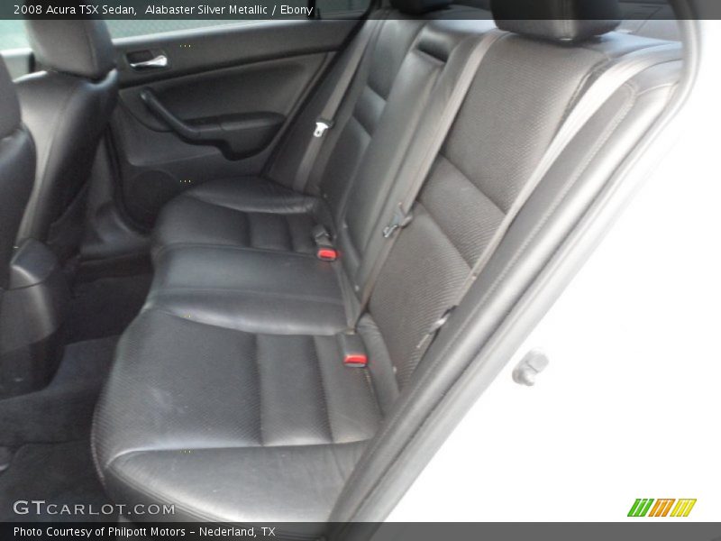 Alabaster Silver Metallic / Ebony 2008 Acura TSX Sedan