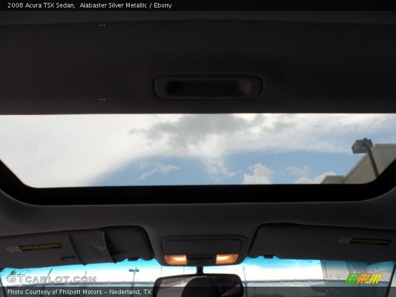 Alabaster Silver Metallic / Ebony 2008 Acura TSX Sedan