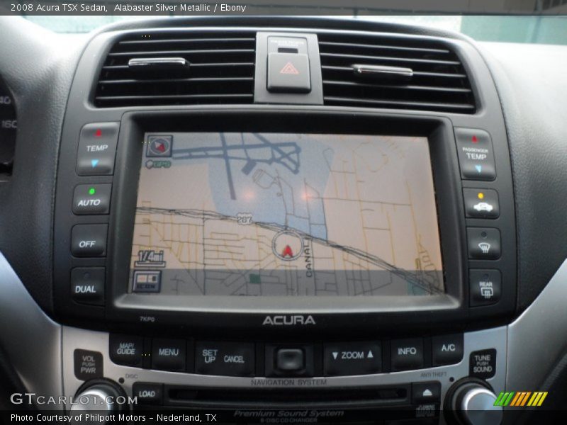 Navigation of 2008 TSX Sedan