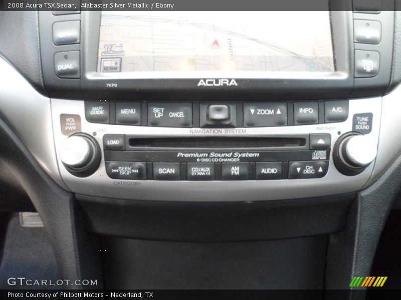 Controls of 2008 TSX Sedan