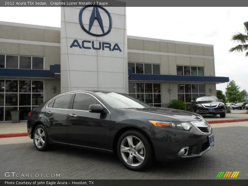 Graphite Luster Metallic / Taupe 2012 Acura TSX Sedan