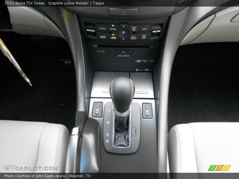 Graphite Luster Metallic / Taupe 2012 Acura TSX Sedan