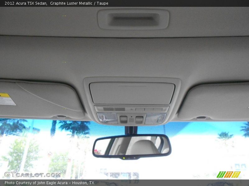 Graphite Luster Metallic / Taupe 2012 Acura TSX Sedan