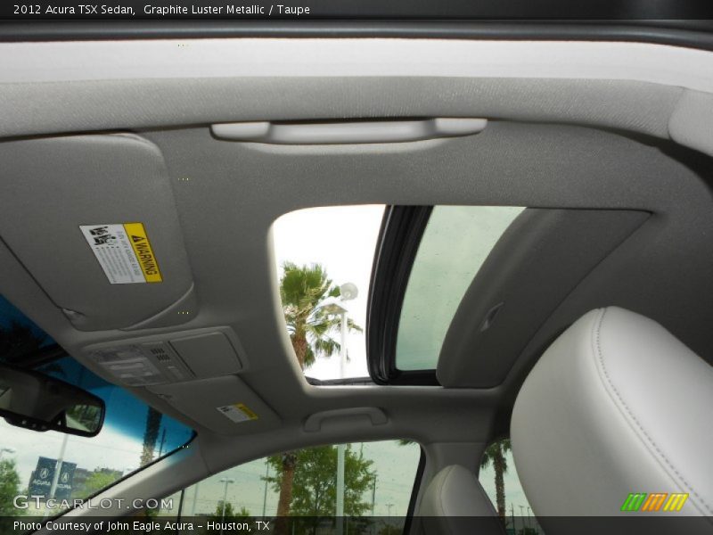 Graphite Luster Metallic / Taupe 2012 Acura TSX Sedan