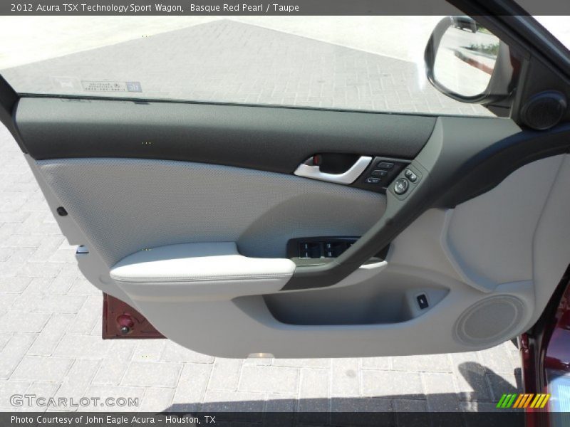 Basque Red Pearl / Taupe 2012 Acura TSX Technology Sport Wagon