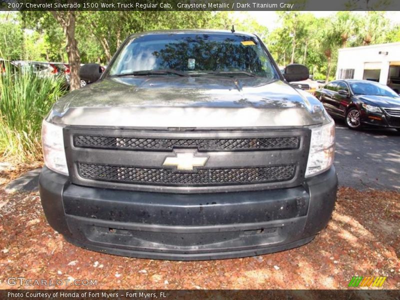 Graystone Metallic / Dark Titanium Gray 2007 Chevrolet Silverado 1500 Work Truck Regular Cab