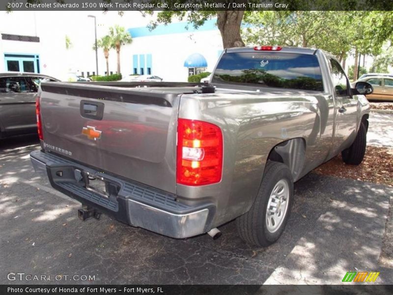 Graystone Metallic / Dark Titanium Gray 2007 Chevrolet Silverado 1500 Work Truck Regular Cab