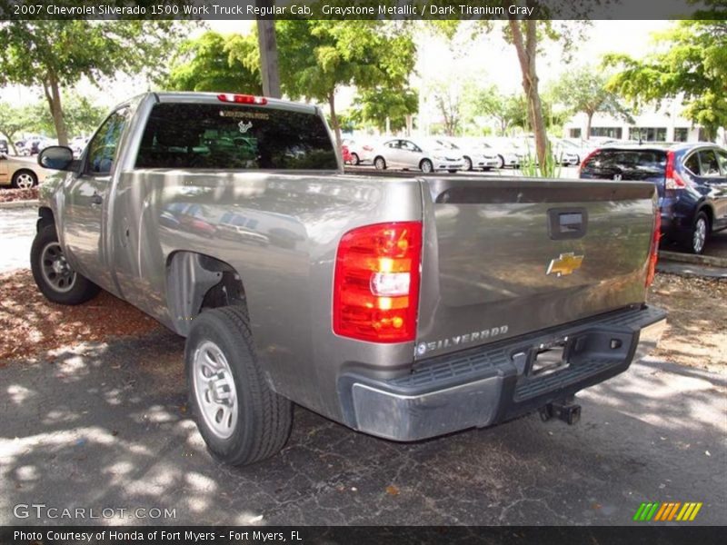 Graystone Metallic / Dark Titanium Gray 2007 Chevrolet Silverado 1500 Work Truck Regular Cab